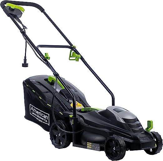 American Lawn Mower Company 50514 14" 11-Amp Corded Electric Lawn Mower, Black